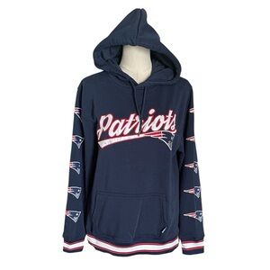 NFL New England Patriots Fleece Lined Long-Sleeve Hoodie Size Medium